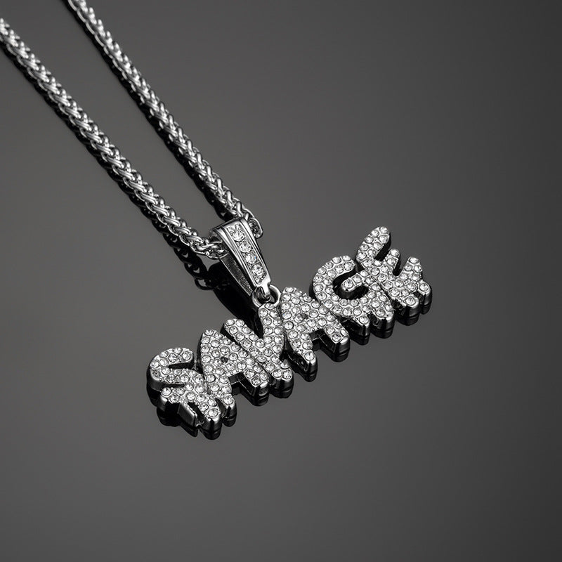 RAWPHASE | SAVAGE BOLD – Hip-Hop Pendant Necklace