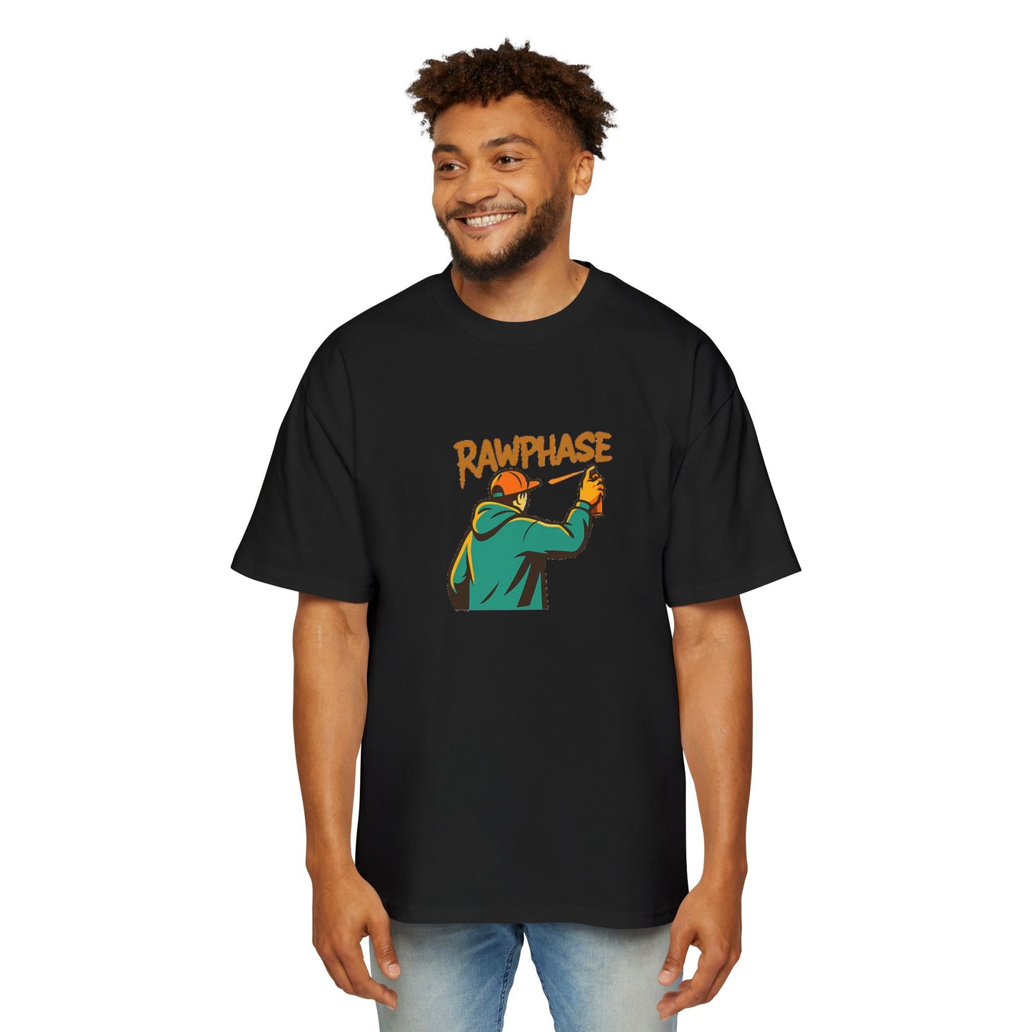 RawPhase Oversized Tee - Streetwear Fashion, Urban Casual, Graphic T-Shirt, Hip Hop Style, Gift for Trendsetters