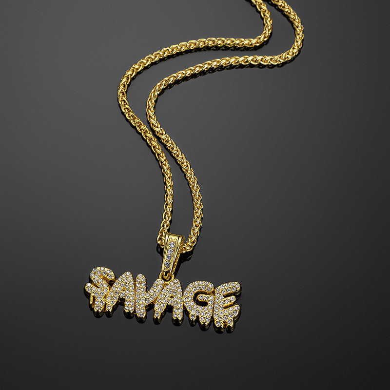RAWPHASE | SAVAGE BOLD – Hip-Hop Pendant Necklace