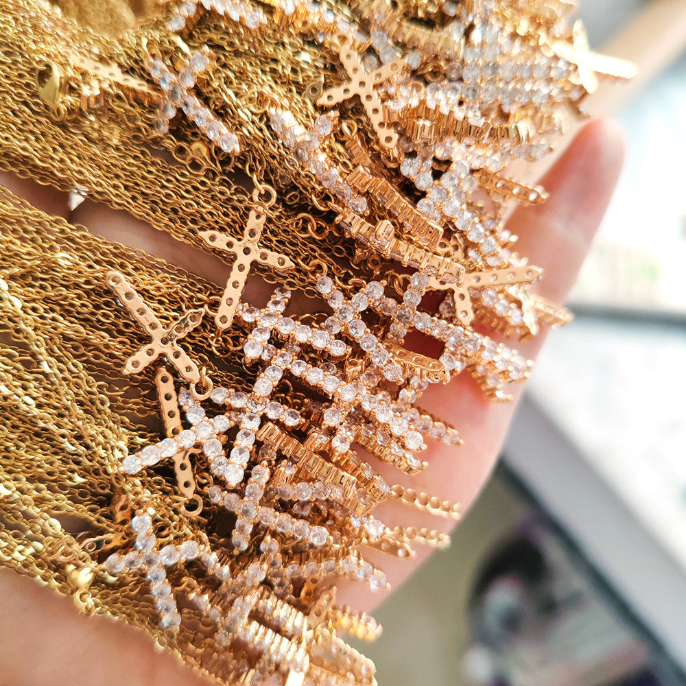 RAWPHASE | HOLY DRIP – Cross Pendant Necklace